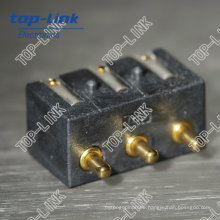 OEM Brass Spring Loaded Pogo Pin Connector (3 contacts, factory)
